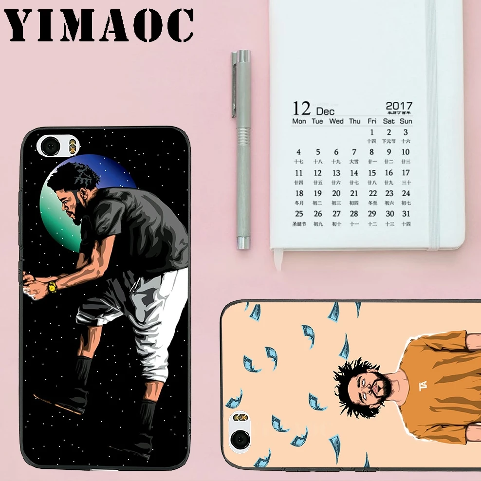 Мягкий силиконовый чехол YIMAOC J Cole Hip Hop ДЛЯ Xiao mi Red 6 Note 4X 4A 5A 5 Plus A1 A2 Pro Lite 8 |