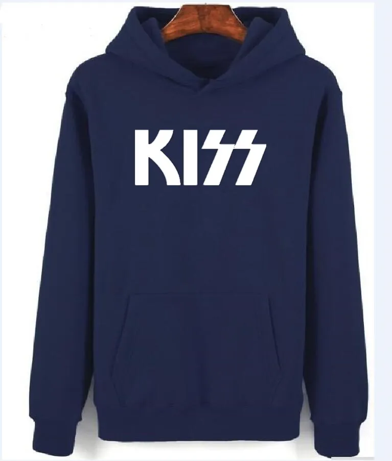 KISS Толстовка С Логотипом Группы Хлопок Зима подростковые Генные симмоны Пол