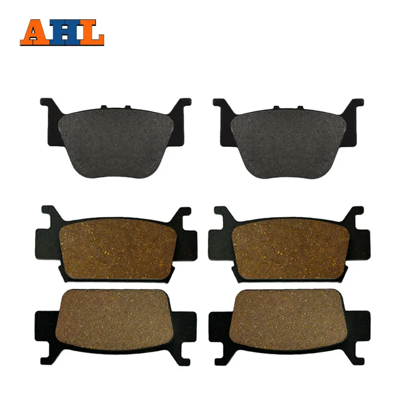 AHL 3 Pairs Motorcycle Front & Rear Brake Pads For HONDA TRX 680 Fourtrax Rincon & Gpscape 2006 2007 2008 2009 2010