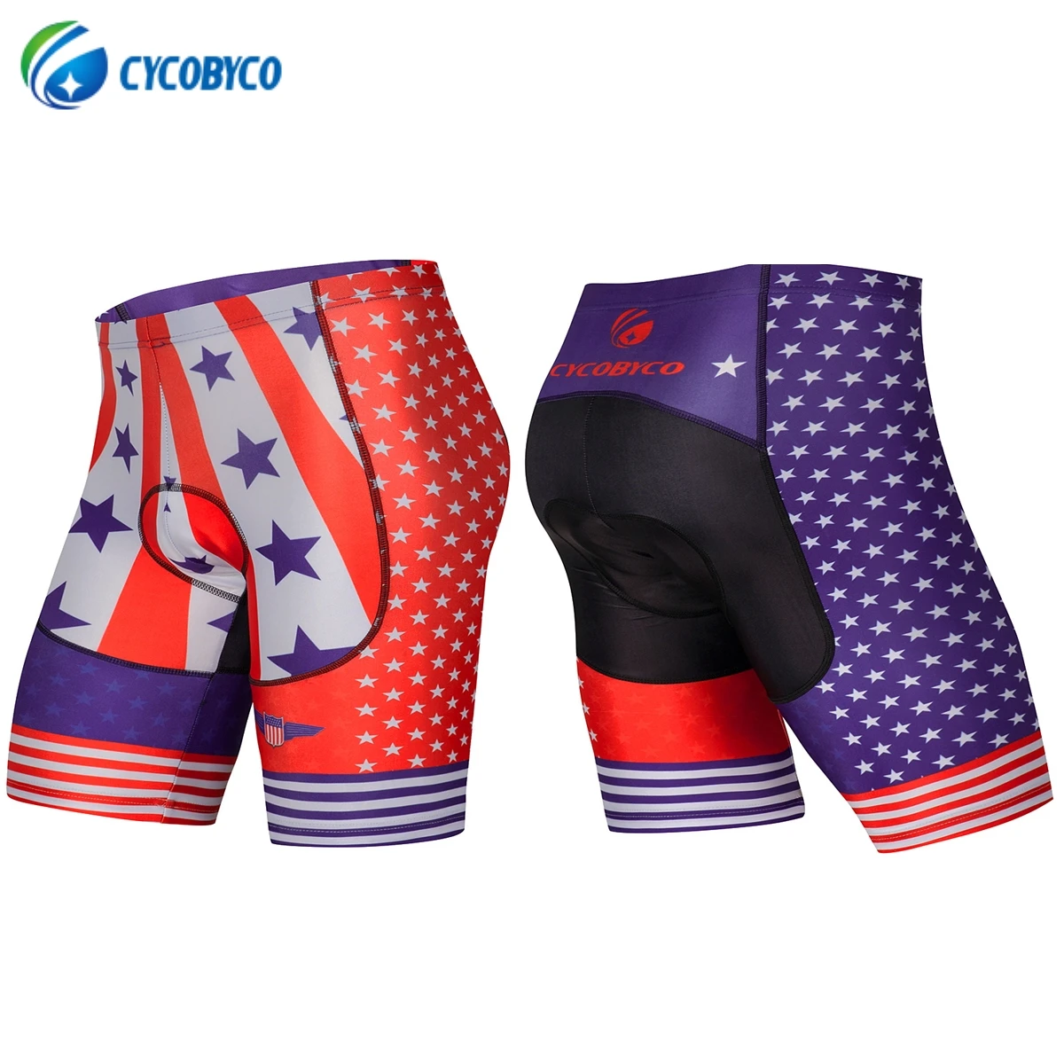 cy605w-USA Cycobyco 4D шорты для велоезды с вставками ударопрочный MTB велосипед Ropa Ciclismo колготки Испания, Италия, Франция, Бразилия, американский стиль - Цвет: cy605w-USA