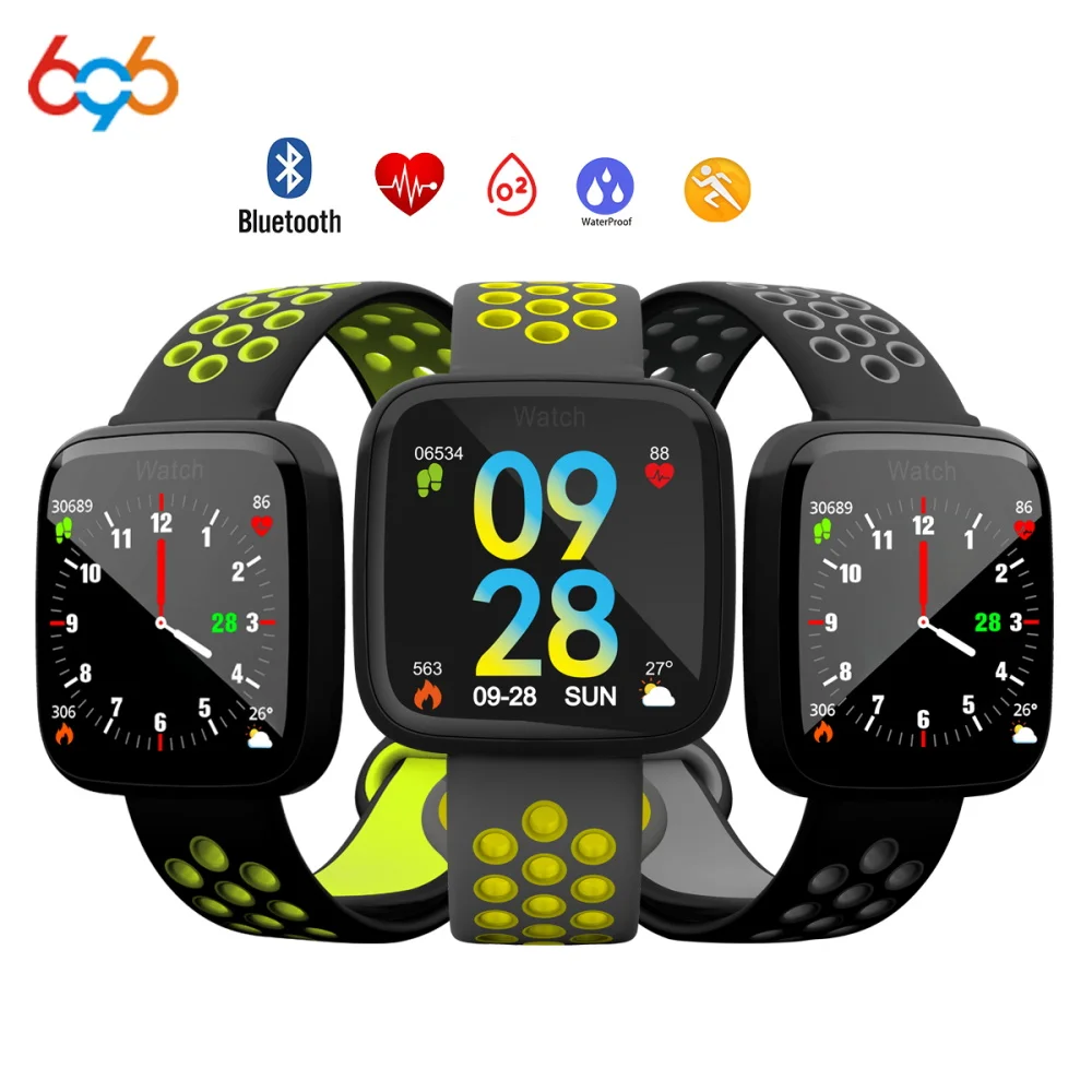 696 F15 Фитнес трекер крови Давление часы Шагомер Bluetooth Smart Браслет монитор