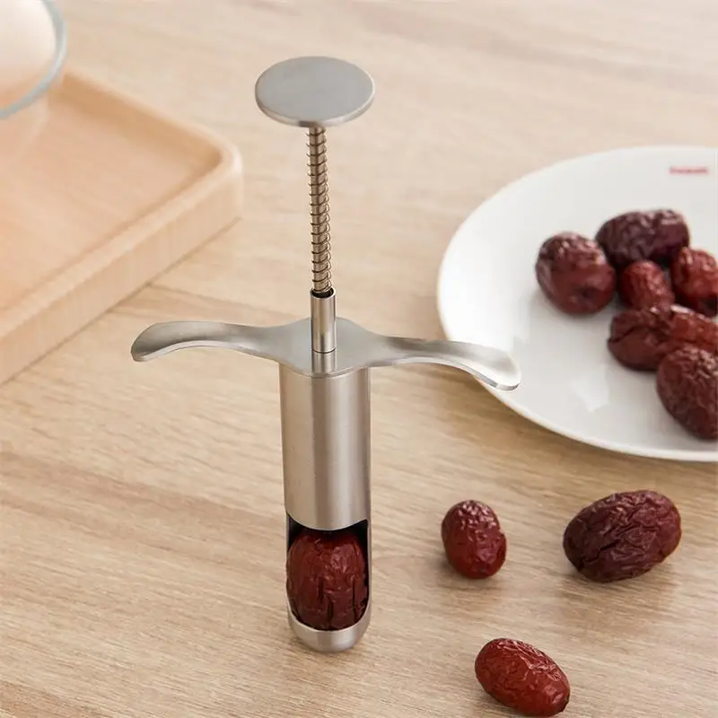 304 нержавеющая сталь вишня Jujube Corer Pitter Фрукты Кухня оливковое ядро гаджет Stoner удалить яма инструмент семян вытолкать