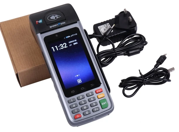 Android Мобильный прочный pda pos терминал NFC/IC кардридер сканер штрих кода со