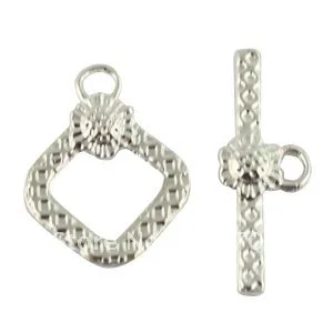 

120Sets Silver Color Plate Sunflower toggle clasps A5100SP FREE SHIPPING