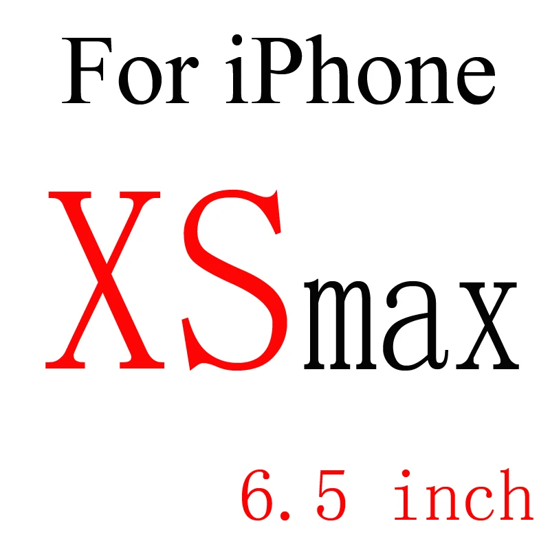 for Xs Max 2pcs Передняя+ Задняя 2 шт прозрачная защитная пленка из закаленного стекла для iphone 4 4s 5 5s 5se 6 6s 6plus 6s plus 7 8 plus X Xs Max XR - Цвет: for Xs Max 2pcs