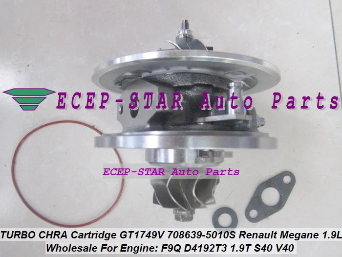 Турбокомпрессор GT1749V 708639 5010S 703890 для Renault Megane Scenic S40 V40 Primera F9Q D4192T3 1.9L|turbocharger