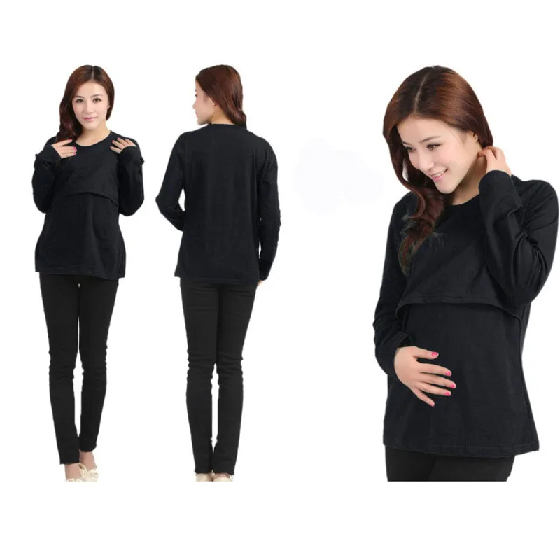 Moms Fashion Pregnancy Maternity Clothes Tops/T-shirt Breastfeeding Shirt Nursing Tops for Pregnant Women | Мать и ребенок