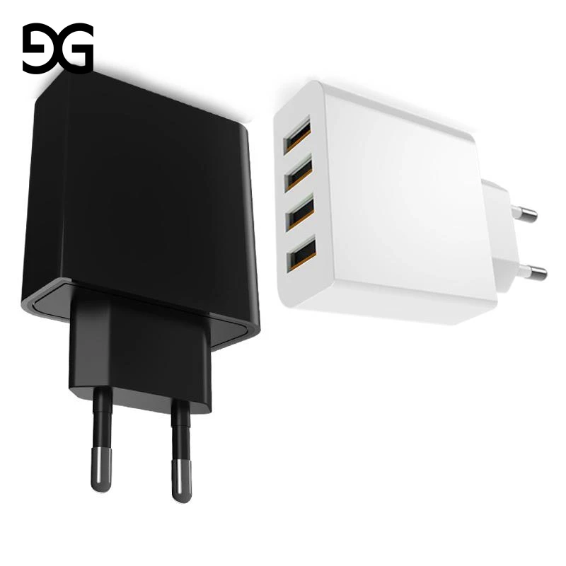 Сетевое зарядное устройство с 4 USB портами и поддержкой быстрой зарядки|Зарядные