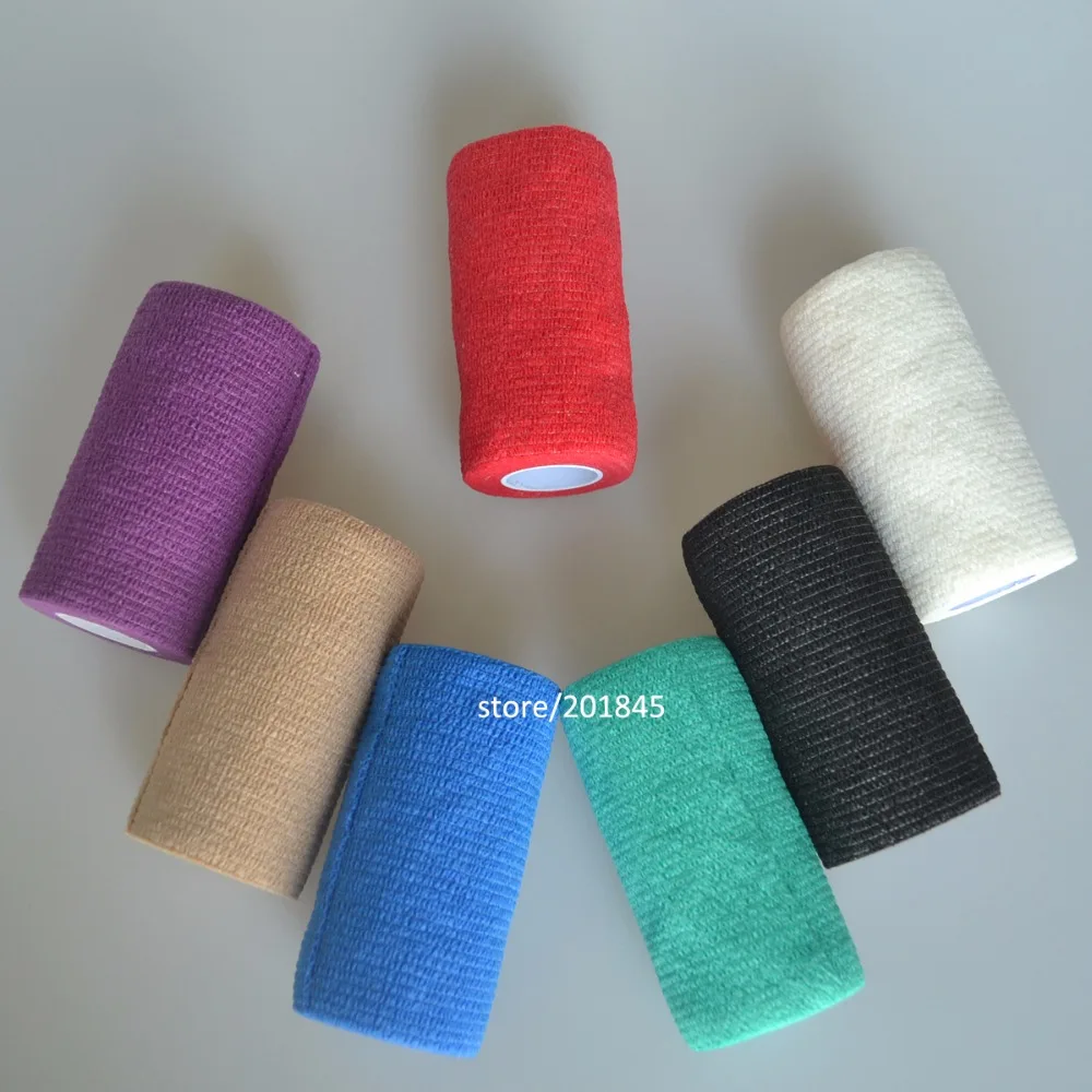 Самоклеящаяся эластичная Нетканая когезионная повязка 3 шт./лот 10 см X 4 5 м