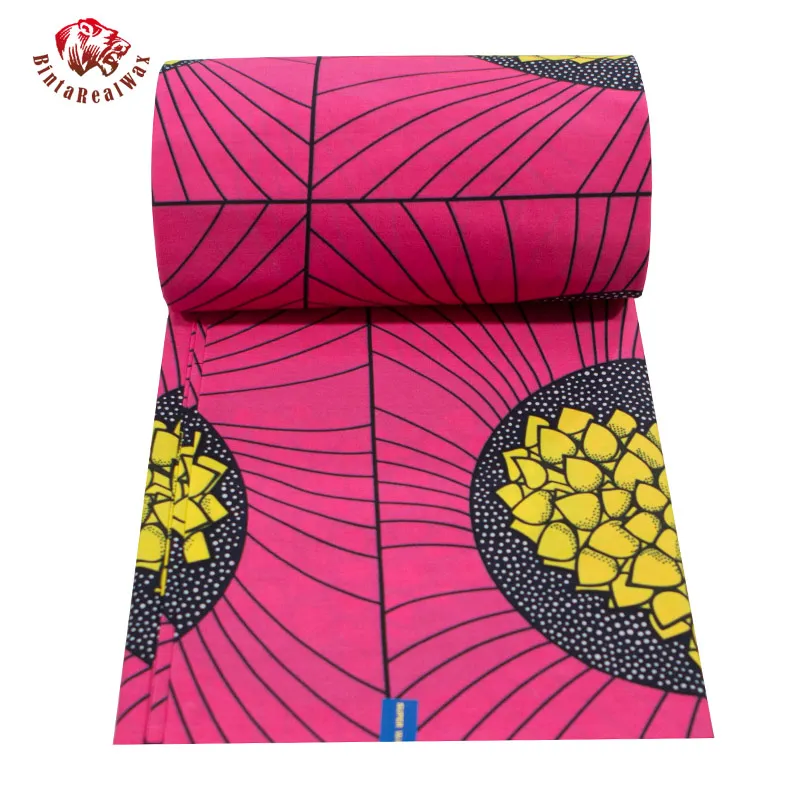 Модная ткань с Африканским восковым принтом Новая мягкая хлопчатобумажная темно