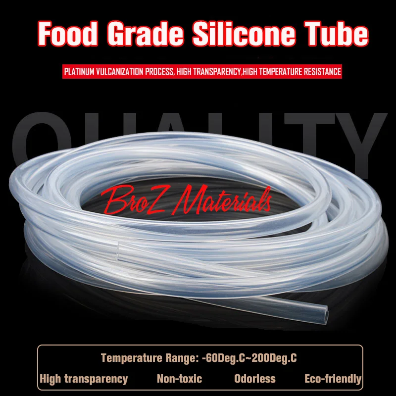 7x10 пищевой силиконовый шланг внутренний диаметр 7 мм внешний 10 новинка высокое