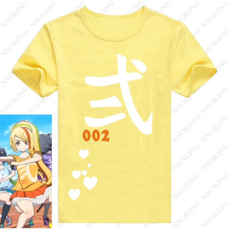 Новая футболка ZOMBIE LAND SAGA Konno Junko Coslay аниме Minamoto Sakura Tees косплей с короткими