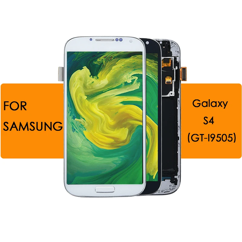 5 0 ''Оригинальный ЖК Дисплей Сенсорный экран дигитайзер для samsung Galaxy S4 с рамкой