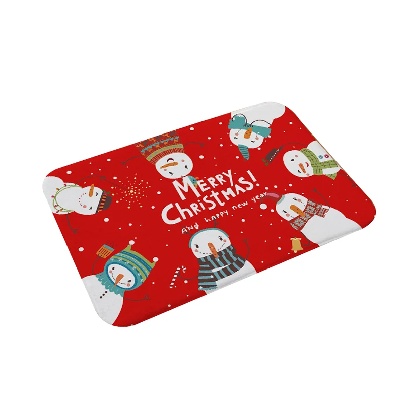 Рождественский напольный коврик мультяшный снеговик дизайнерский дверной