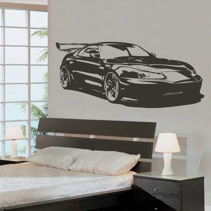 

Sports car bedroom children's home decoration Art Decor Home Decor Removable Vinyl Nursery Kids Room Wall Sticker MY182