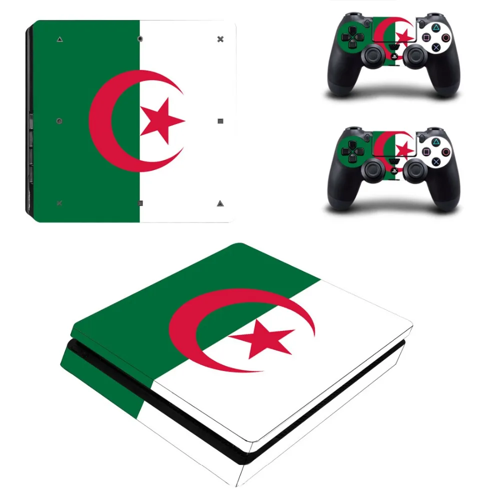Логотип Algeria Flag TR наклейка PS4 Slim Skin для консоли Sony PlayStation 4 и контроллеров Виниловая