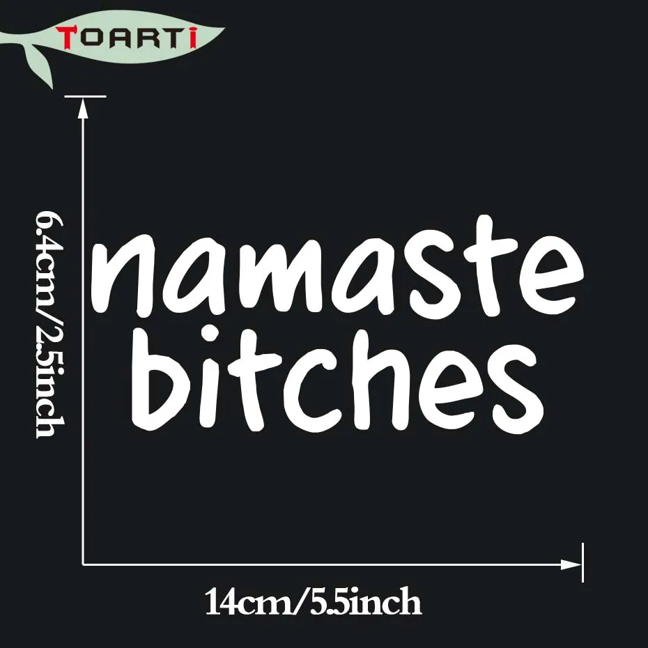 Забавный стикер для автомобиля Namaste Bitches JDM съемный водонепроницаемый на окно