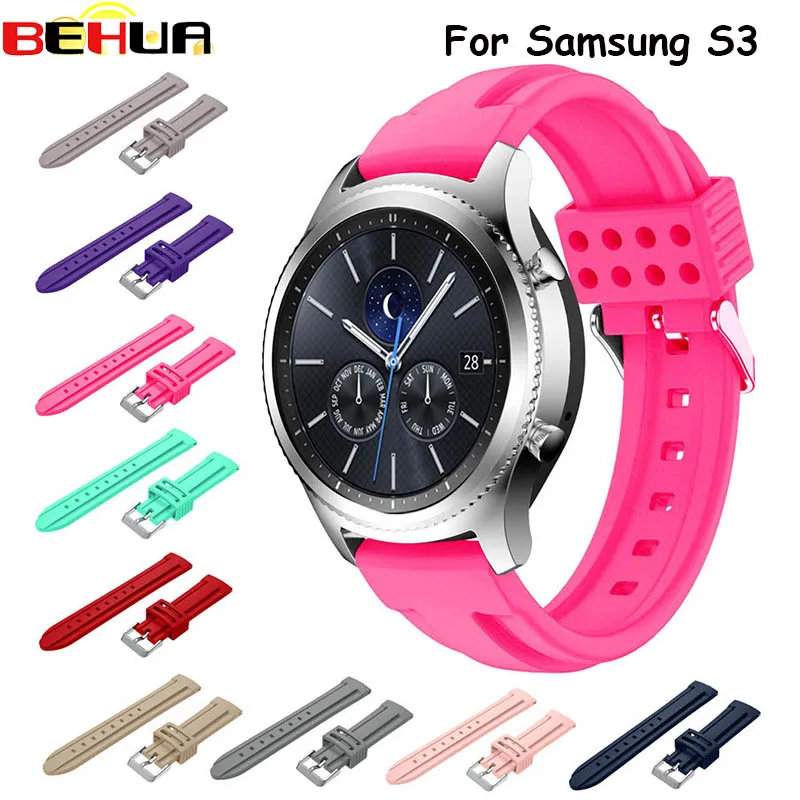 

Ремешок спортивный мягкий силиконовый для Samsung Gear S3 Frontier, 22 мм