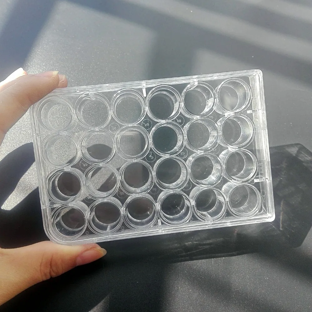5 шт. Одноразовая чашка Петри с 24 отверстиями блюдо бактериальной культуры посуда