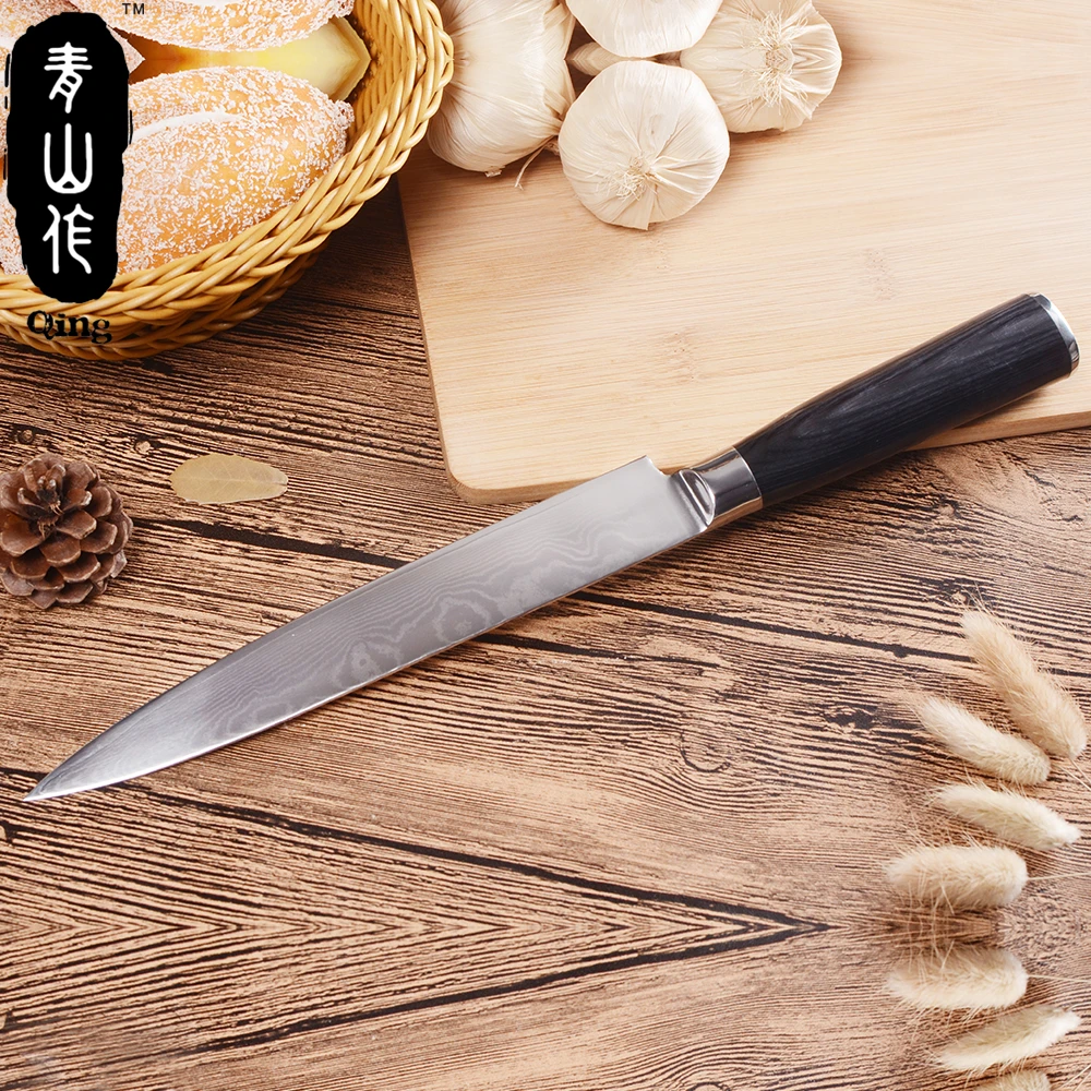 QING кухонные ножи 67 слоев японский дамасский стальной кухонный нож
