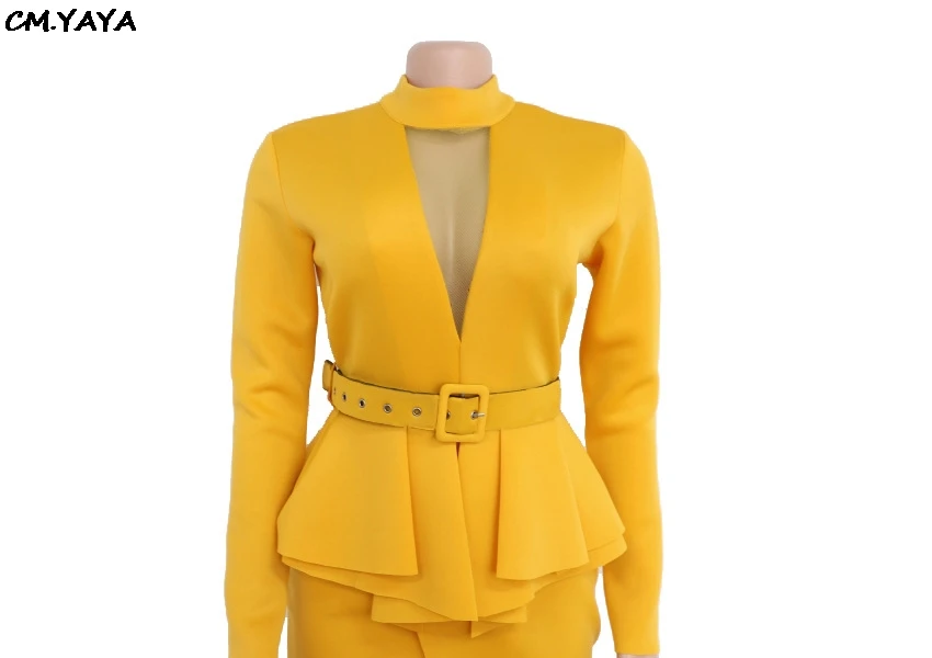 Женское облегающее платье с длинным рукавом v-образным вырезом спереди и поясом