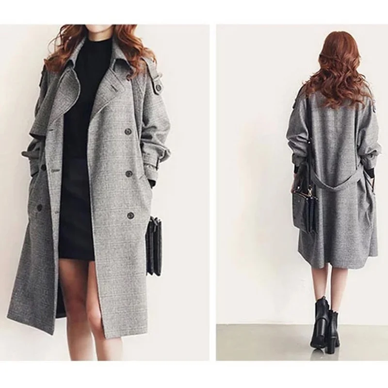 Высококачественная новая зимняя однотонная длинная Повседневная Женская