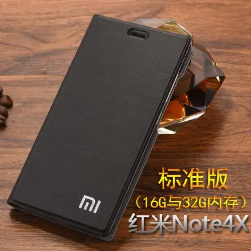 Black for RMNT4X Новое поступление для Xiaomi redmi note 4 Чехол, роскошный тонкий стильный Флип кожаный чехол для Xiaomi redmi note 4X redmi note 4 - Цвет: Black for RMNT4X