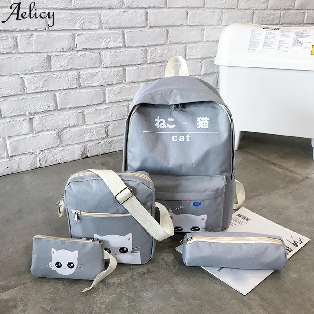 Школьный рюкзак Aelicy в японском и корейском стиле с милым принтом для девочек