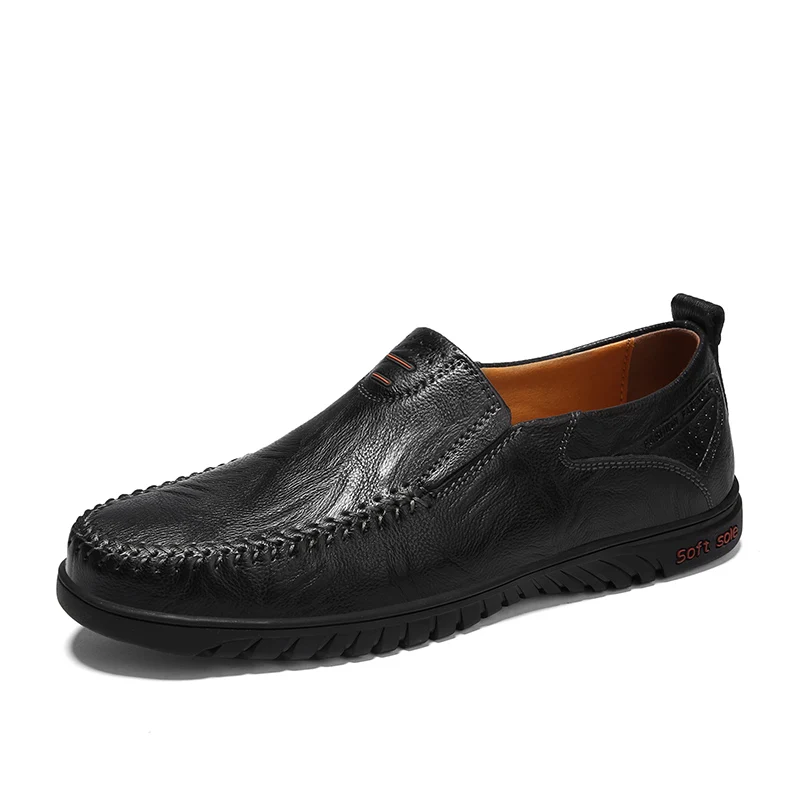 Autumn Men Shoes Leisure Casual Leather Slip-on Fashion soft Comfortable Loafers Hot Moccasins Sapato Masculino | Обувь