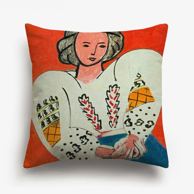 Henri Matisse картины наволочки для подушек женщина с шляпой открытое окно художественная Подушка Чехол для дивана декоративная наволочка чехол