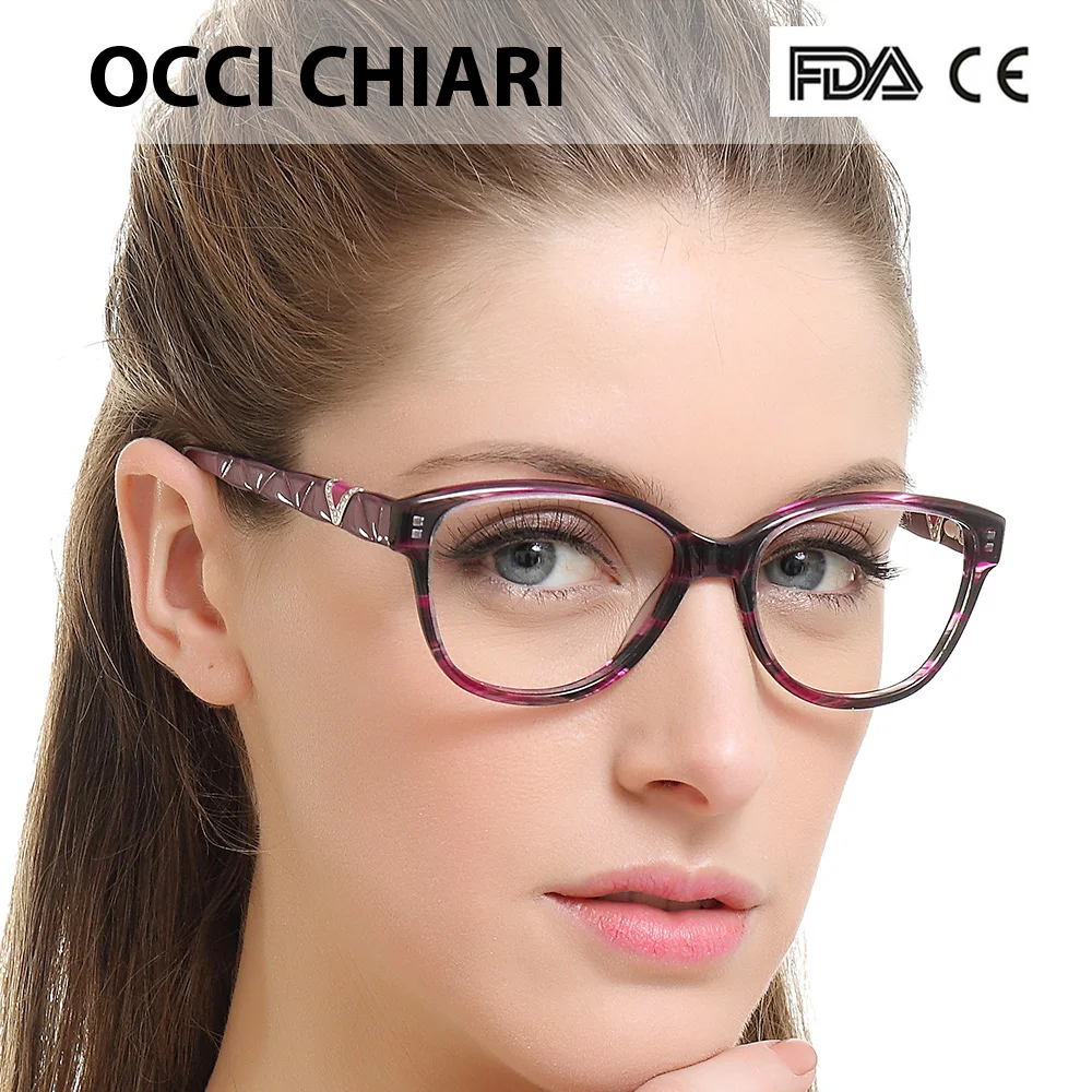 OCCI CHIARI модные очки с прозрачными линзами женские очки для близорукости трендовые оптические очки W-CELLA