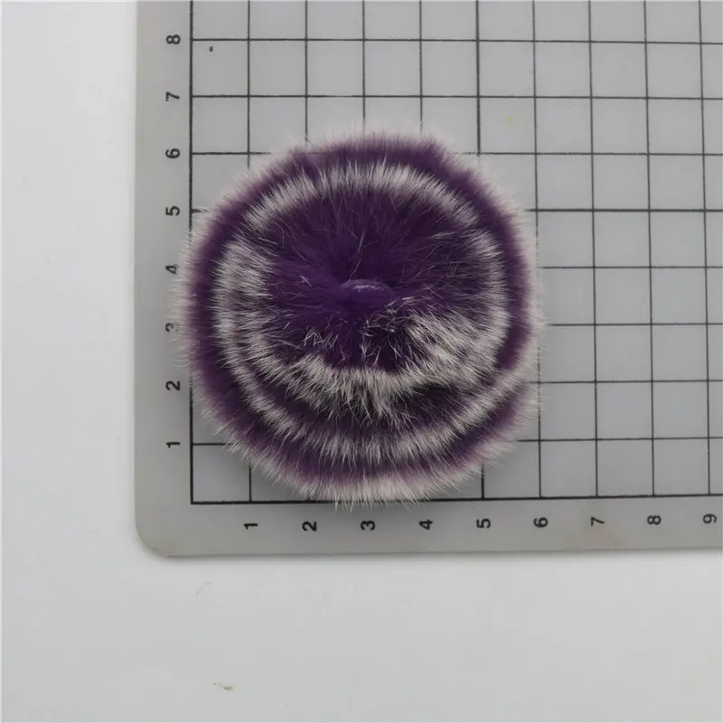 15 Purple 25 шт. 5,5 см кролик рекс очень мягкий пушистый меховой помпон цветок сделай сам для изготовления ювелирных изделий - Цвет: 15 Purple