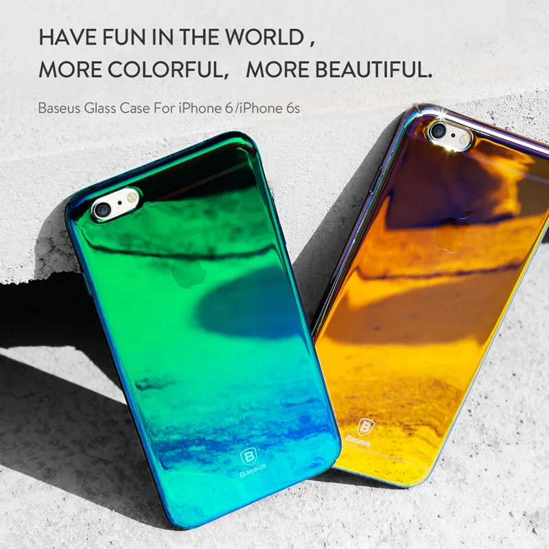 Роскошные глазурные Чехлы для Apple iPhone 6s 6 Чехол 360 полный защитный чехол 7 8 Plus
