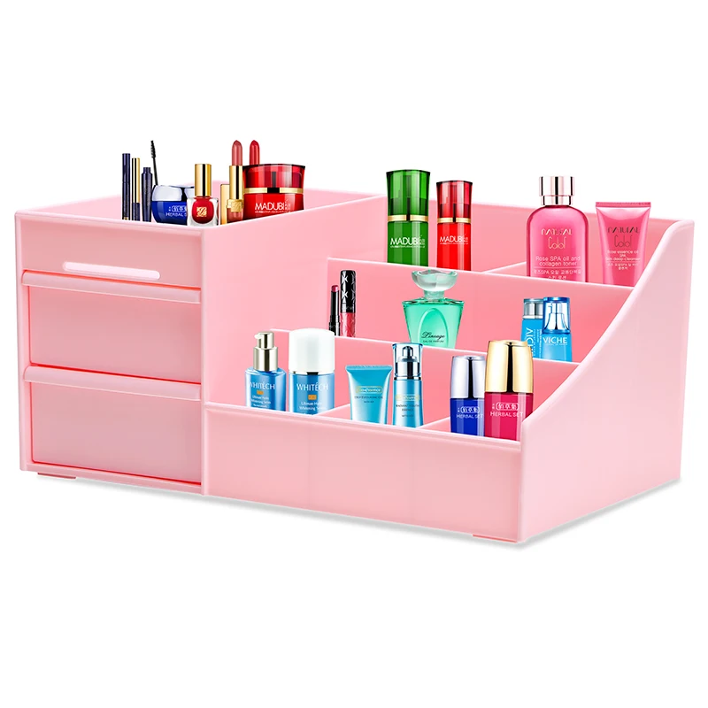 

Fashion Cosmetic Drawer Large Desktop Plastic Storage Box