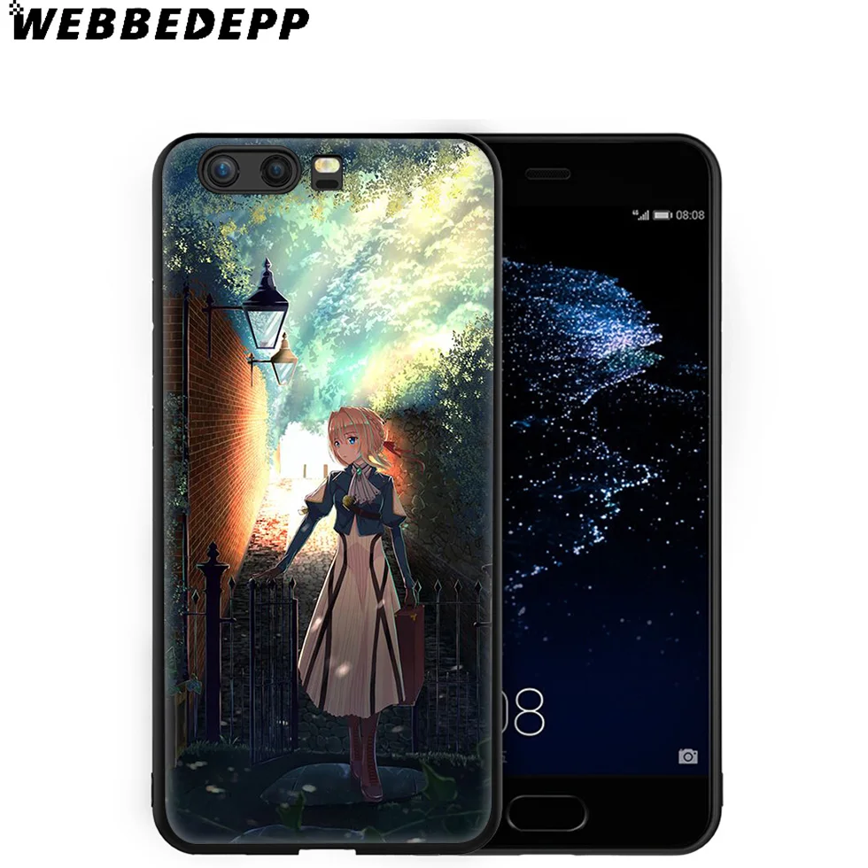 Violet Evergarden Anime Soft Case for Huawei P8 P9 P10 P20 P30 Lite Pro P Smart Z Plus 2019 Y6 Prime 2018 2017 Mini |
