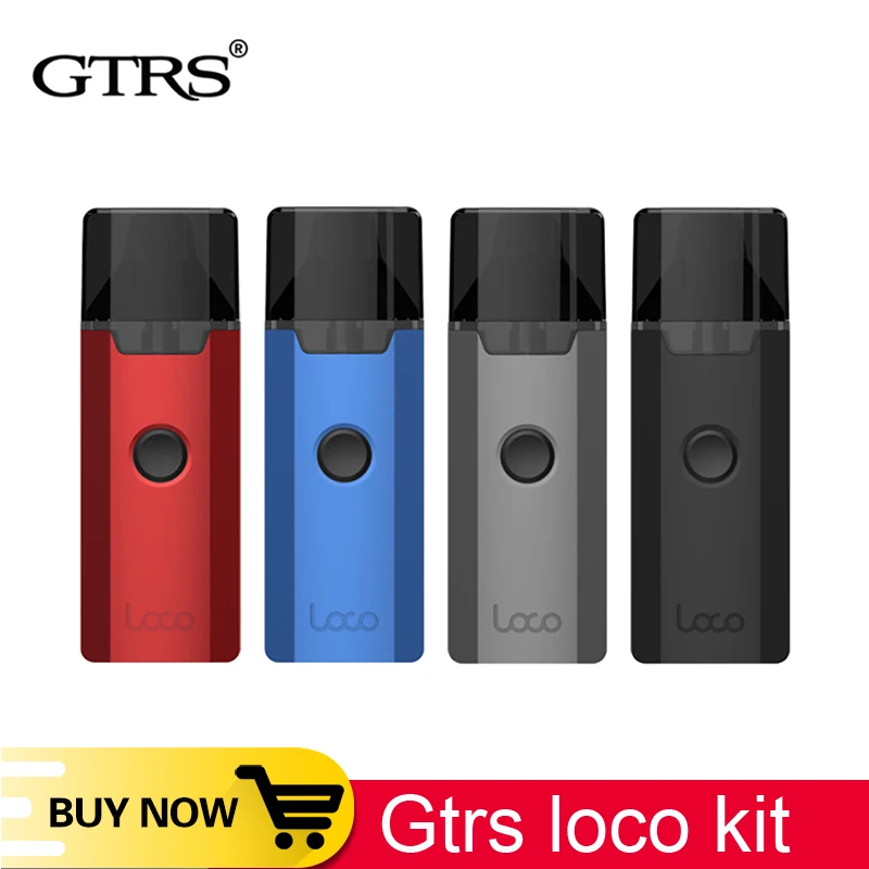 Original Gtrs LOCO AIO Vape kit Pod system electronic cigarette with 1000mah battery mod 3ml cartridge pod tank dual coil bvc | - Фото №1