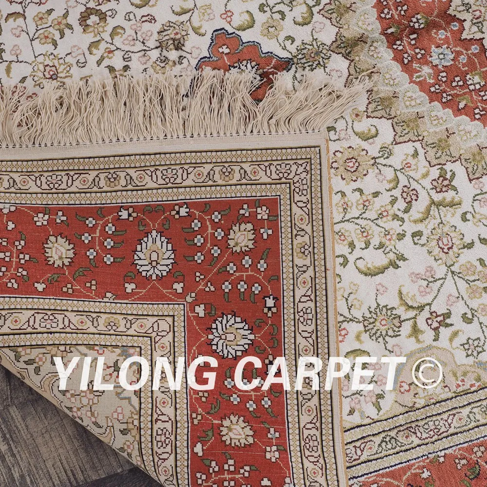 YILONG 4 'x 6' классический Персидский Ручной Работы Красивый шелковый ковер