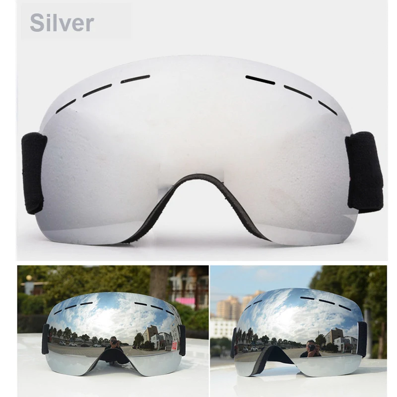 Профессиональные лыжные очки со слойными линзами незапотевающие UV400 для