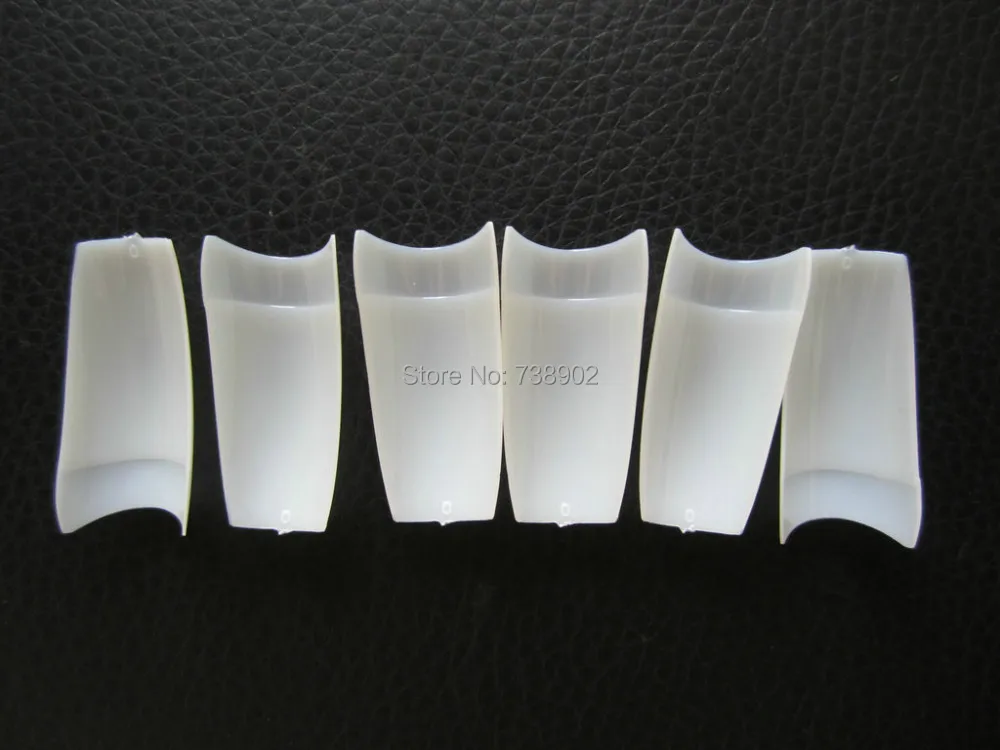 Новые модные женские накладные ногти во французском стиле натуральные