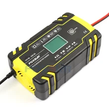 FOXSUR 12V Motorcycle car Smart Battery Charger, 24V Golf Truck Battery Charger, Battery Maintainer & Desulfator
