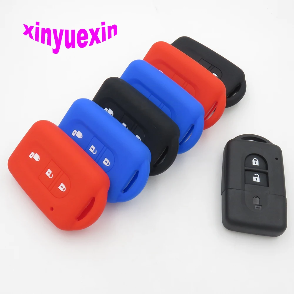 Xinyuexin силиконовый чехол для автомобильного ключа FOB Nissan Duke MICRA QASHQAI JUKE X Trail NAVARA