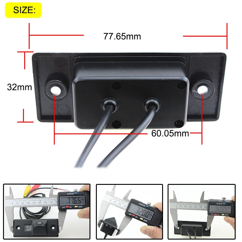 Night Vision Car Rear View Backup Reverse Parking Camera Dynamic Line for V W Passat B5 MK5 T ouareg Polo Sedan Tiguan Wide | Автомобили и