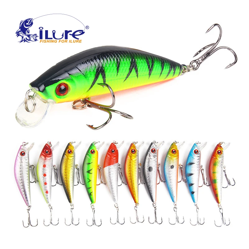 

iLure 10 pcs/lot Classic model hot fishing lures hard bait choose 7cm 8g minnow professional quality minnow depth 1.5m pesca