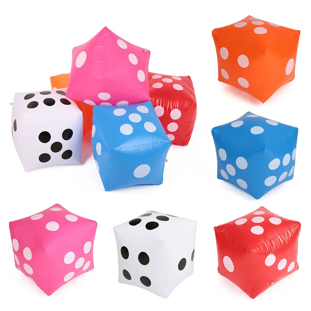 Надувные кубические игральные кости 30x30 см покер для казино наружной вечеринки