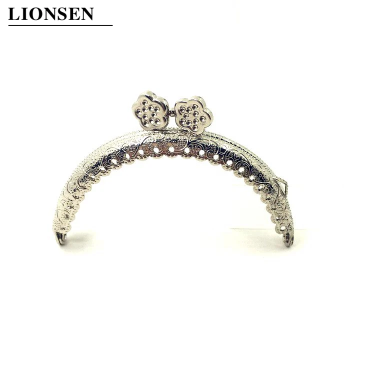 LIONSEN 8 5 см полукруглая Сливовая Серебряная бронза фотоэлемент для клатча сумки