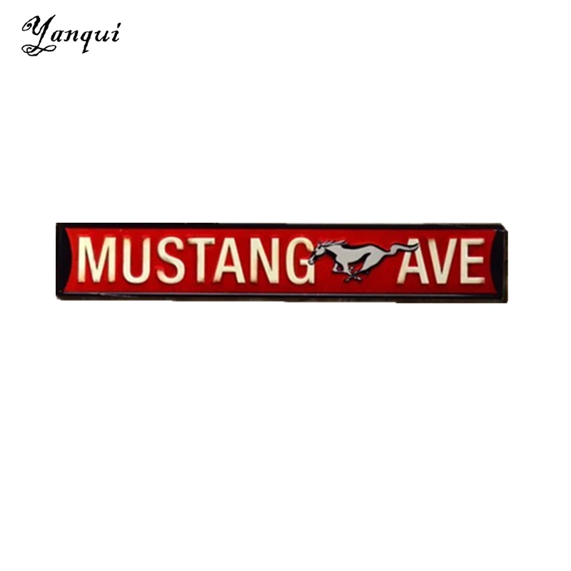 Red Horse Mustang Ave винтажные металлические знаки домашний декор для бара дома клуба