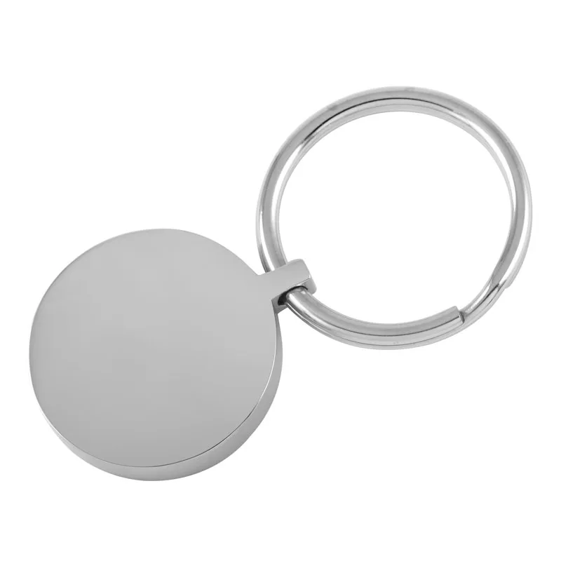 Круглый пустой брелок для ключей из нержавеющей стали IJK0039 хорошее качество