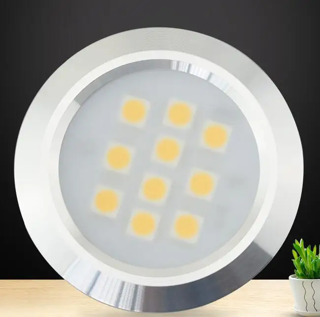 Круглый алюминиевый светодиодный светильник для шкафа 3 Вт 220 В 230 240 | Лампы и