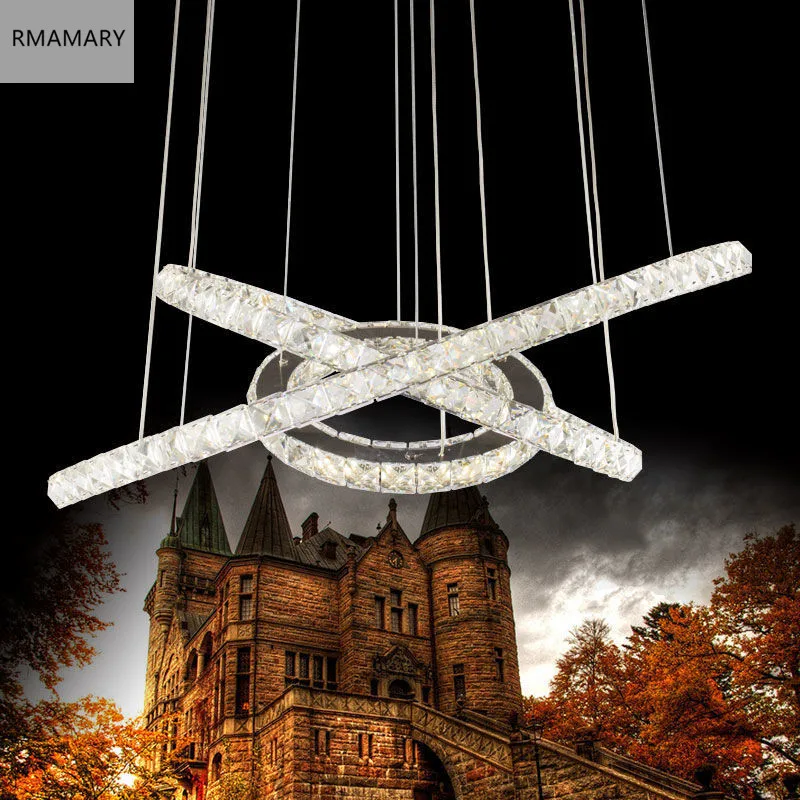 Современные светодиодные Кристалл приспособление жизни столовая подвесные