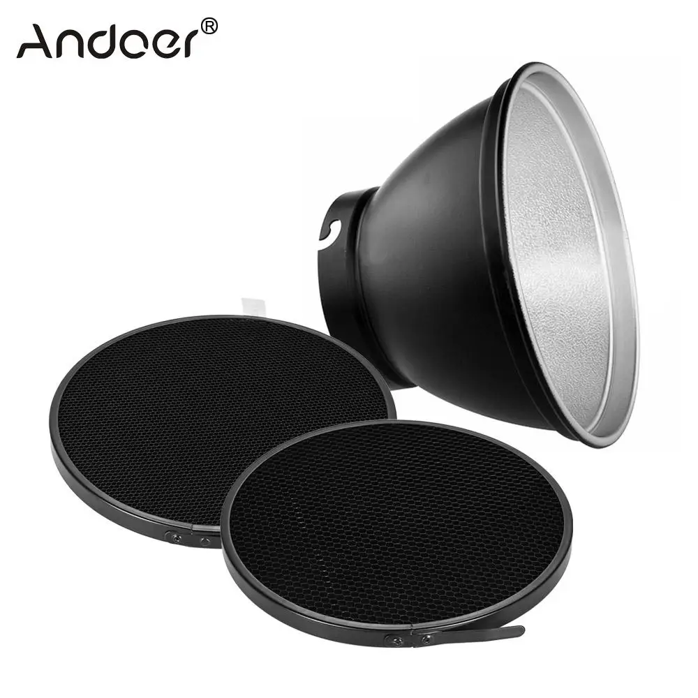 Andoer Стандартный Отражатель рассеиватель лампы теневая тарелка с 10 60 сотовой